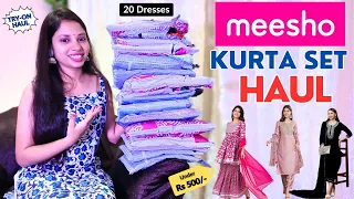 *HUGE* Meesho suit set haul 💞👗💕 l Partywear suit set haul l Under Rs /- 500 🤩l Tryonhaul