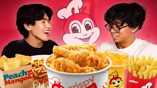 Eating EVERY ITEM On The Jollibee Menu