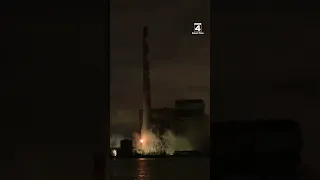 DTE Energy demolishes smokestacks at Trenton power plant