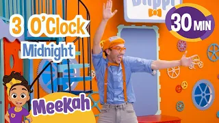 Tick Tock Rock and Bowling Ball Blast | BLIPPI & MEEKAH! | Educational Videos for Kids