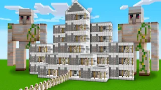 TITAN IRON GOLEM HOUSE vs ZOMBIE APOCALYPSE in Minecraft Compilation VILLAGE BATTLE #minecraft