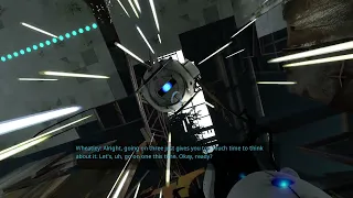 Portal 2 trying to catch Wheatley