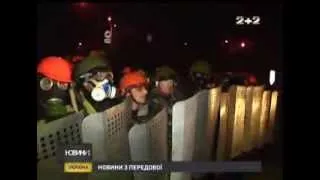 Нічний штурм спецпрезначенців - Новини 2+2 - 21.01.2014