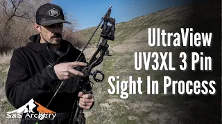 UltraView UV3XL 3 pin - Sight in process