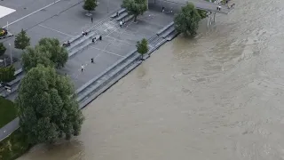 Aktuálna povodňová situácia v Bratislave ( unikátne dronové zábery zo 6.6.2024 )