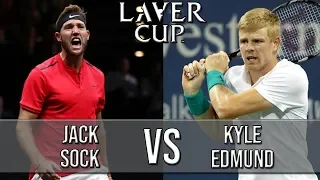 Jack Sock Vs Kyle Edmund - Laver Cup 2018 (Highlights HD)