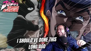 JOJO DETRACTOR watches 1 SECOND from JoJo's Bizarre Adventure episodes