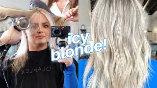 COME TO THE SALON WITH ME! HOW TO: HEALTHY PLATINUM BLONDE HAIR