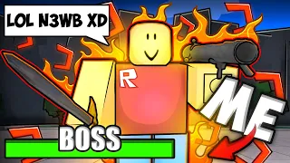 I Pretended to be The BOSS NPC with DEATH COUNTER... (Roblox The Strongest Battlegrounds)