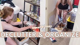 *MESSY* STORAGE CLOSET DECLUTTER & ORGANIZATION | satisfying cleaning motivation + declutter with me
