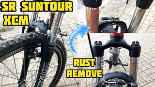 How to repair SR SUNTOUR XCM rusty fork legs?