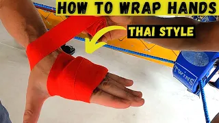 How to Wrap Hands for MUAY THAI (Thai Style) | SE03E64