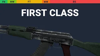 AK-47 First Class - Skin Float And Wear Preview