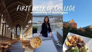 university of washington I first week of school vlog 🍂