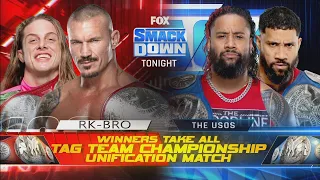 RK-Bro Vs The Usos Unificación Campeonatos en Parejas - WWE Smackdown 20/05/2022 (En Español)