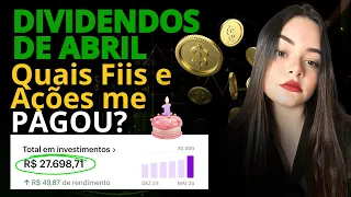 DIVIDENDOS de Maio |Quais Fiis e Ações me pagou + Retrospectiva de 1 ano recebendo dividendos🎉