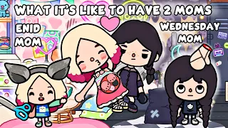 Wednesday Mom 🕷 & Enid Mom 💅🏻 | What It’s Like To Have 2 Moms | Toca Life Love Story / Toca Boca