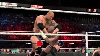 WWE 2K15 CM Punk vs The Rock at Royal Rumble