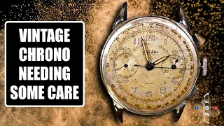 Vintage Chronograph Restoration With a Huge Charm!!! Vulcain Valjoux 22 Chronograph