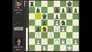 Jan Krzysztof Duda VS Maxime Vachier Lagrave 2023 gct superbet chess classic romania round 07