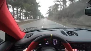 Porsche GT2RS Stage 2 flat out.