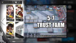 【明日方舟】【Arknights】【Trust Farm】5-7 (T3 Grindstone / T2 Iron) (3 Operators)