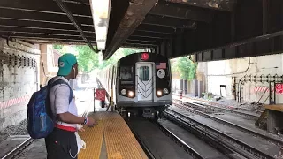 NYC Subway HD 60fps RARE: Kawasaki R160B N Train Via Brighton @ Newkirk Plaza (6/29/17)