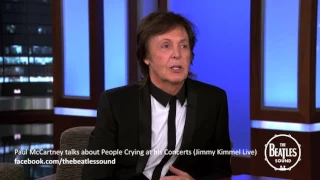 When people cry at concerts - Paul McCartney