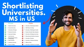 Shortlisting Universities for MS in US | Watch this now!