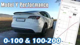 2023 Tesla Model Y Performance (534HP) | 0-100 & 100-200 | Acceleration