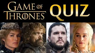 Game of Thrones Quiz - 20 questions - Fun challenge for GoT fans