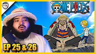 SANJ'S BACKSTORY! - First Time Watching One Piece (25 & 26)