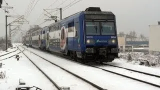 RER C - Gennevilliers sous la neige