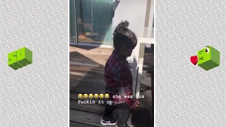 Kehlani Catches Her Daughter Turning Up + Dancing