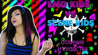 ОТЛИЧИЯ EMO KIDS ОТ SCENE KIDS | чем отличаются сцен киды от эмо ?