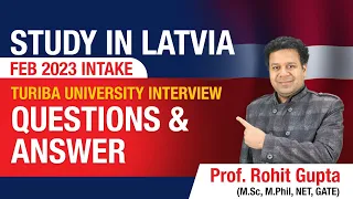 Study in Latvia Feb 2023 Intake | Turiba University Interview Questions | Spectrum Overseas