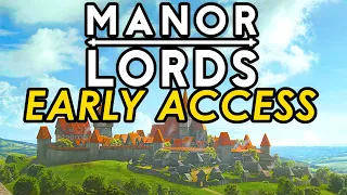 First hour of Manor Lords city building gameplay | Steam Early Access Preview version