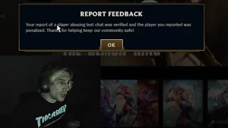 xQc Got Someone Banned on League after Falsely Reporting them