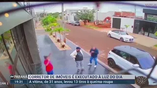 Homem é executado a tiros em plena luz do dia - SBT Paraná (05/05/22)