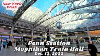 [NYC Walk] Penn Station Moynihan Train Hall on Dec. 13, 2022