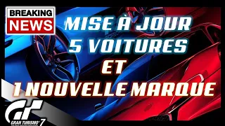 🔥🔥🔥 GRAN TURISMO 7 - Mise à jour en approche - 5 voitures + Une nouvelle marque 🔥🔥🔥