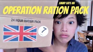 British Army Operation Ration Pack ORP - tasting a rat pack MRE