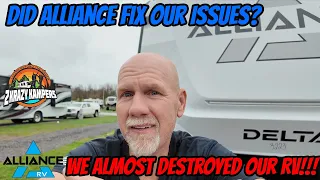 Does Alliance honor their warranty?  | How to eliminate sway in your RV @alliancerv