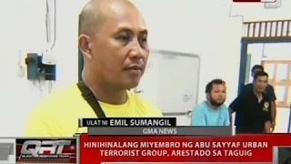 QRT: Hinihinalang miyembro ng Abu Sayyaf Urban Terrorist Group, arestado sa Taguig