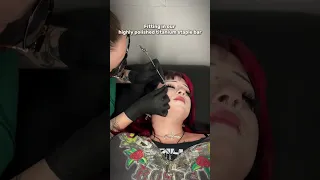 How anti-eyebrow piercing is done ✨ STEP BY STEP