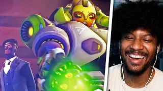 Overwatch Fan Reacts to Overwatch VS TF2: Episode 2 [SFM] | MansTooLit Reacts