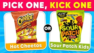 🌶️ Pick One Kick One - Spicy vs Sour Food Edition! 🍋