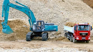 RC TRUCKS MERCEDES-BENZ AROCS + MAN from SCALEART, RC CAT 963D from RC4WD, RC DIGGER KABOLITE K350