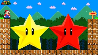 Can Mario Collect Ultimate SUPER STAR - RED STAR Switch in New Super Mario Bros.Wii | Game Animation