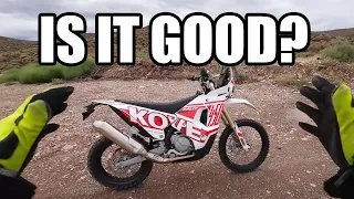 I share LOADS of info about the KOVE 450 Rally US Production Model on its First Off Road Rip!